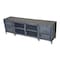Homeroots 68in Gray Metal Cabinet Enclosed Storage TV Stand 489497 - alternate 5