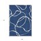 Homeroots 9' X 12' Navy Blue And Ivory Abstract Washable Indoor Outdoor Area Rug 597497 - alternate 6