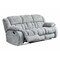 Homeroots 88" Light Gray Upholstered Reclining USB Sofa With Toss Pillow 559210 - alternate 6