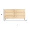 Homeroots 68" Natural Solid Wood Six Drawer Dresser 620850 - alternate 3