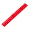 Bojo Tools Non-Marring Red Plastic 150mm Ruler PSR-M-PMMA-R - alternate 1