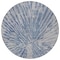 Homeroots 8' Blue Gray And Silver Round Abstract Washable Indoor Outdoor Area Rug 588006 - alternate 7