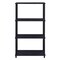 Homeroots 44" Black Metal and Wood Four Tier Etagere Bookcase 486302 - alternate 5