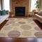 Homeroots 3' X 5' Salmon Ivory And Mauve Geometric Washable Indoor Outdoor Area Rug 630585 - alternate 3