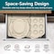 Bakken-Swiss Deluxe 8-Piece Carbon Steel Bakeware Set, Nonstick White Marble, Silicone Handles, Professional BKBSMARWHT88 - alternate 2
