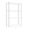 Space Solutions 1000 Riveted Steel Shelving 4-Shelf Unit, 12D x 30W x 48H, Black 22540 - alternate 8