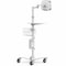 Compulocks IPAD 10.2IN SPACE ENCLOSURE MEDICAL ROLLING CART EXTENDED WHITE MCRSTDEXW102IPDSW - alternate 4