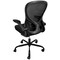 Elama Mid Back Adjustable Mesh and Fabric Rolling Office Chair in Black ELM-F-023 - alternate 7