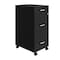 Space Solutions 14.25 in W 3 Drawer Mobile Vertical File Cabinet, Black 24505 - alternate 1