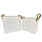Homeroots Set of Two White Metal Basket, 2PK 636142 - alternate 1