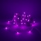 Elegani 100 LED String Purple Lights with Clear Wire - 33ft Plug-In Indoor Outdoor Fairy Lights PH-100-LD-PPL - alternate 4