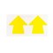 Brady Aisle Marking Tape Arrows - Adhesive Vinyl, Solid Color, Yellow, 3in, 100PK 121047 - alternate 1