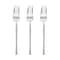 Smarty Had A Party Shiny Silver Moderno Disposable Plastic Dessert Forks, 240PK 9340-SSF-CASE - alternate 4
