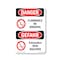 Signmission OSHA Danger Sign, Flammable No Smoking Bilingual, 10in X 7in Decal, OS-DS-D-710-VG-1824 OS-DS-D-710-VG-1824 - alternate 1