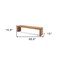 Homeroots 69in Natural and Brown Wood Distressed Reclaimed Wood Bench 606751 - alternate 5