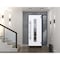 Vdomdoors Steel Door Deux 5755 Gray Graphite Sidelight Exterior Window Stainless Inserts Single Modern Painte DEUX5755EXD-GRE-W36+14 x H80-Left-hand Inswing - alternate 5