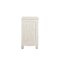 Homeroots 30" White Solid Wood Distressed Three Drawer Nightstand 521193 - alternate 1