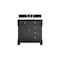 James Martin Vanities Brookfield 36 in. Single Vanity, Black Onyx, w/ 3 CM White Zeus Silestone Top 547-V36-BKO-3WZ - alternate 1