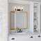 Vaxcel Warren 3 Light Black and Brass Mid Century Modern Bathroom Vanity Wall Fixture Clear Glass W0393 - alternate 8