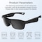 Alpha Digital Polarized Bluetooth Smart Glasses, Audio/Mic, IP65 & 5Hr - Black G02-BK - alternate 6