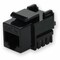 Add-On CAT5E UTP PUNCH DOWN KEYSTONE JACK DUAL IDC 90 DEGREE ADD-C5EUJK9D-BK - alternate 1