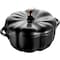 Staub Ceramic 16-oz Petite Pumpkin Cocotteand, Matte Black 1003823 - alternate 1