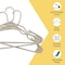 Lifemaster Heavy Duty Plastic Clothes Hangers, Non-Slip, Space-Saving, Holds 5 lbs, Ivory, 5PK LMPLCIVO5 - alternate 4