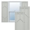 Ekena Millwork True Fit PVC Shaker Fixed Mount Shutters, Hailstorm Gray, 18W x 28H, PR TFP001SK18X028ST - alternate 1