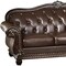 Homeroots 37" Espresso Top Grain Leather Sofa 348169 - alternate 4