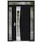Vdomdoors Aluminum Door Cynex 6116 Black Entry Steel Metal Modern Painted W14+36+14xH80+16 Left Inswing CYNEX6116EXD-BLK-W14+36+14xH80+16-LH-I - alternate 5
