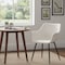 Leisuremod Markley Distressed Leather Ergonomic Dining Chair, Powder Coated Iron Legs EC26CR - alternate 5