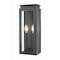 Z-Lite Nova 2 Light Outdoor Wall Light, Black/Clear, 5.5 In W x 16.5 In H 5018S-BK - alternate 1