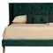 Homeroots Green Wood And Tufted Velvet Queen Bed Frame 486219 - alternate 5