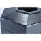 Commercial Zone Products PolyTec(TM) 45 gal Hexagon Institutional Plastic Can, Black, Open Top, Polyethylene, 25 in 737201 - alternate 5