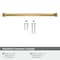 Amerock Revitalize 10-1/16 inch 256mm Center-to-Center Champagne Bronze Cabinet Pull BP55354CZ - alternate 3
