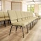 Flash Furniture Fabric Church Chair w/Book Rack, Beige XU-CH-60096-BGE-BAS-GG - alternate 7