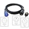 Ac Works SJTW Extension Cord, 12 AWG, Indoor/Outdoor, 12/3, 1 Outlets, 5-15/20R, Black, PVC, 5-15/20P, 50 ft 15/20AEX-050 - alternate 7