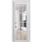 Sartodoors Solid French Door Clear Glass 12 lites, Felicia 3355 White Silk, Single Regular Panel Frame Trims FELICIA3355ID-WS-36 - alternate 1