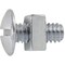 Auveco Slotted Truss Head License Plate Screw with Square Nut 1/4-20 x 9/16in, 100PK 23505 - alternate 2