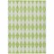 Homeroots 5' X 8' Lime Green And Ivory Geometric Washable Indoor Outdoor Area Rug 577062 - alternate 5