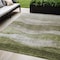 Homeroots 5' X 8' Green And Beige Abstract Washable Indoor Outdoor Area Rug 604972 - alternate 1