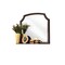 Homeroots 37" Espresso Abstract Wood Framed Mounted Dresser Mirror 486445 - alternate 4
