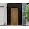 Vdomdoors Steel Door Deux 6683 Natural Oak 2 Sidelight and Transom Window Sidelite Entry Door Painted W14+36+ DEUX6683EXD-OAK-W14+36+14 X H80+16-RH-I - alternate 3