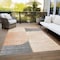 Homeroots 3' X 5' Coral Peach And Gray Abstract Washable Indoor Outdoor Area Rug 582896 - alternate 4