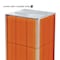 Azar Displays Four-Sided Pegboard Tower Floor Display, Rotating Wheeled Base, 16 in W x 67 in H, Orange 700407-ORG - alternate 5