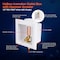 Everflow Icemaker Outlet Box W/ Hammer Arrester, 1/2'' PEX B, White ABS (Single) SB100-PH - alternate 4