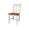 Whitewood Industries Rectangular Extension Dining Table W/ 2 Chairs, 36 in W, 30.1 in L, 48 in H, Parawood, 3 K79-36RXT-27B-C61-2 - alternate 3