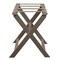 Homeroots Earth Friendly Taupe Folding Luggage Rack With Dark Tan Straps 383087 - alternate 6