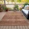 Homeroots 3' X 5' Khaki And Beige Geometric Washable Indoor Outdoor Area Rug 630501 - alternate 4