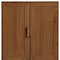 Homeroots 31in Walnut Wood Corner Accent Cabinet With Two Doors 719674 - alternate 4